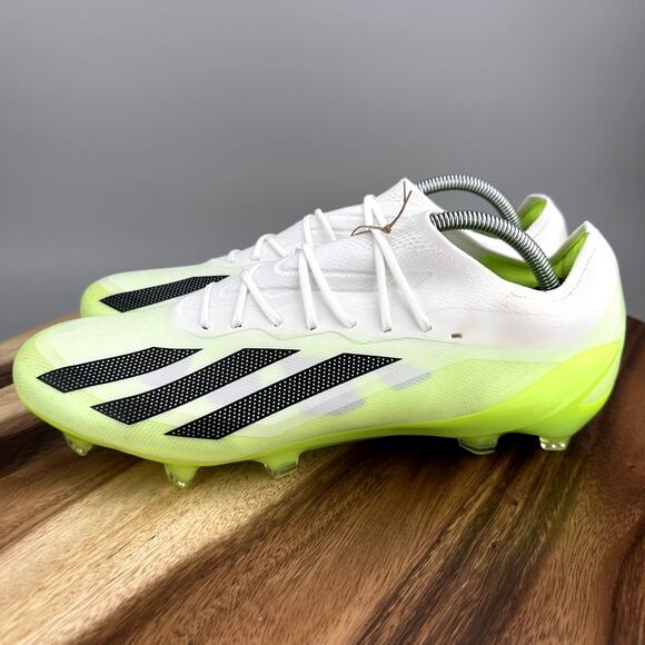 Adidas X Crazyfast.1 FG Soccer Cleats Boots Men's 13 White Green HQ4516 NEW - Picture 4 of 11